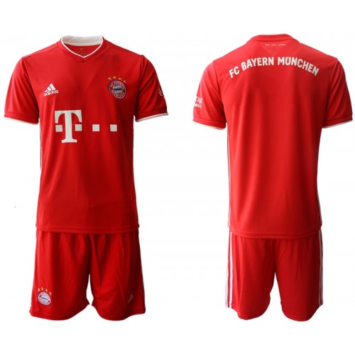 FC Bayern München Fodboldtrøjer Børn Hjemmebanesæt 2020/21 Kort ærmer FC Bayern München Fodboldtrøjer Børn Hjemmebanesæt 2020/21 Kort ærmer